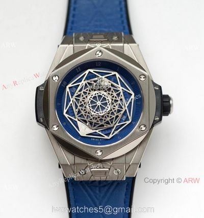 NEW! Swiss Grade Hublot Big Bang Sang Bleu Titanium Blue Watch HUB1213 1