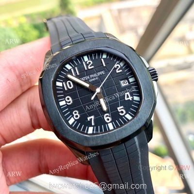 All Black Patek Philippe Aquanaut automatic Watches 39mm 1