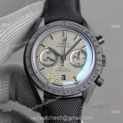 JH Omega Speedmaster Chronograph Dark Side of the Moon Watch Matte Case 1