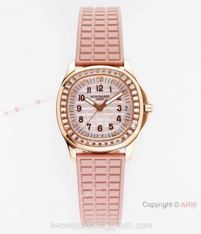 PPF Factory Patek Philippe Aquanaut Cal.324 Watch Copy Rose Gold and Pink 1