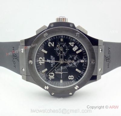 Fake Hublot Geneve Big Bang Black Chronograph Men Watch For Sale 1