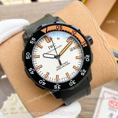 Wholesale Replica IWC Aquatimer Watch Black Steel 1