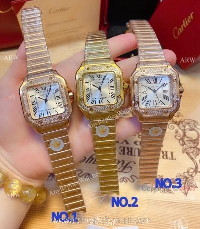 Japan Grade Cartier Santos De Watch Quartz 35mm 1