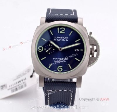 New Panerai PAM 1117 Luminor Marina 44mm Blue Dial Watches VS Factory Best Replica 1