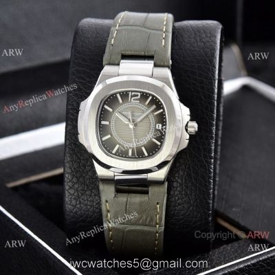 Copy Patek Philippe Lady Nautilus Watches Gray Gradient Dial 32mm 1