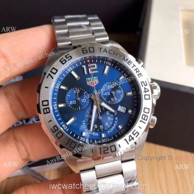 AAA Replica Tag Heuer Formula 1 Blue Chronograph Watch Swiss Quartz 1