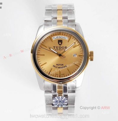 New Tudor Day Date Glamour Gold Watch 39mm Top Replica 1