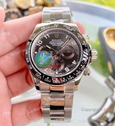 New Style Rolex Daytona Black Dial Watch 40mm Replica 1