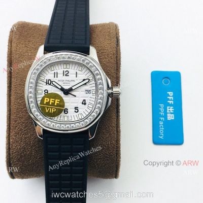 PFF Factory Swiss Patek Aquanaut Luce Lady Watch White Dial Diamond Bezel 1