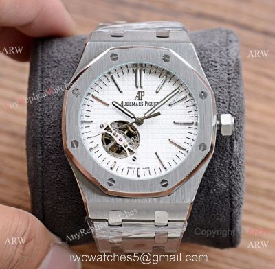 Audemars Piguet Royal Oak Tourbillon Wrist Stainless Steel White Face 1