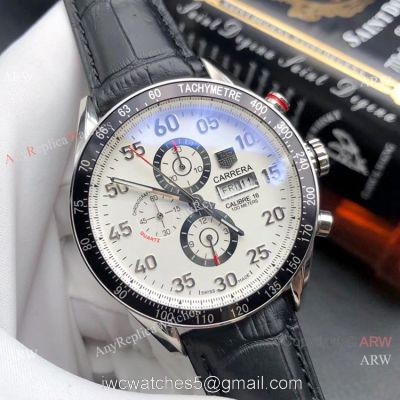 Buy Replica Tag Heuer Carrera Calibre 16 White Dial Watches 44mm 1