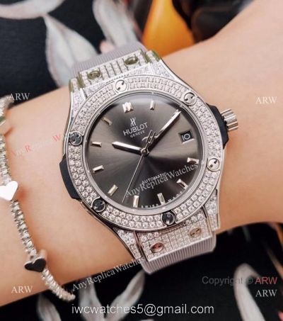 Replica Hublot Ice Big Bang Watches Gray Dial Men Size 41mm 1