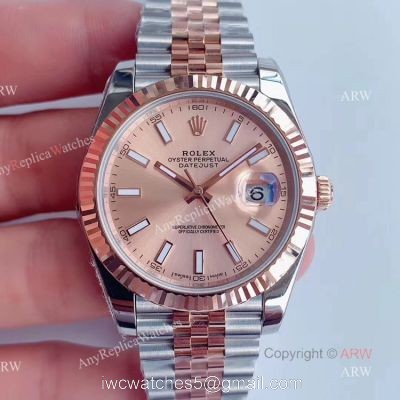 (Noob) AAA Grade Replica Rolex Jubilee Rose Gold Datejust 41 With Rolex Jubilee Bracelet 1