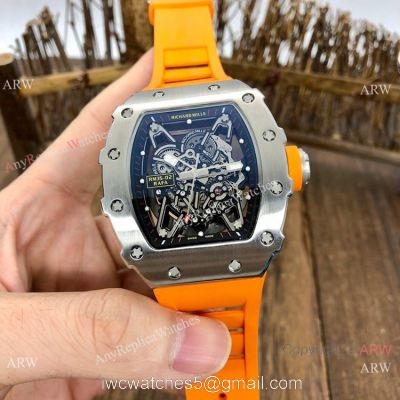 Best Quality Replica RM35-02 Rafael Nadal Mens Watches SS Orange Rubber 1