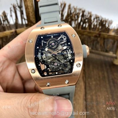 Best Replica Richard Mille RM038 Rose Gold Watches Men Size 1