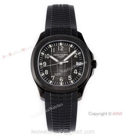 Swiss 1:1 Patek Philippe Aquanaut Series Watch DLC Carbon Case Swiss Cal324 1
