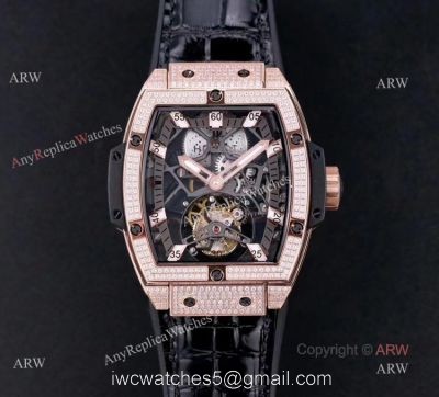 Best Hublot Masterpiece Mp-06 Senna Rose Gold Diamond Tourbillon Watch Replica 1
