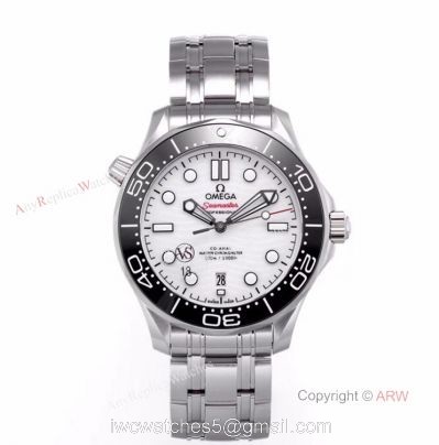 VS Factory Omega Seamaster 300 White Dial New 2020 Swiss Replica Watches For Men 1