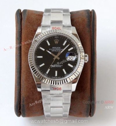 VR-factory Rolex Datejust II Replica Watch 904L Stainless Steel Black Face 1
