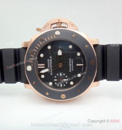 Copy Panerai Submersible PAM684 Watch Rose Gold Lady 42mm 1