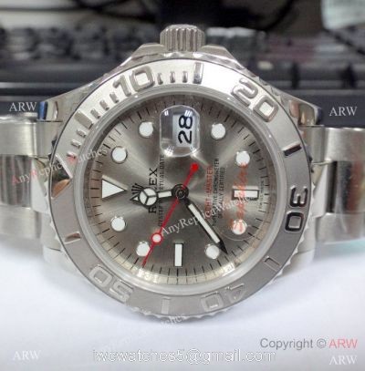 Copy Rolex Yacht-Master Grey Dial Stainless Steel watch 1