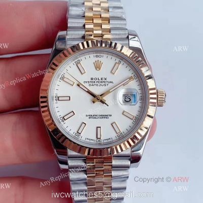 (Noob) Best Rolex Datejust Noob Replica Watches With White Dial Jubilee Bracelet For Men 1