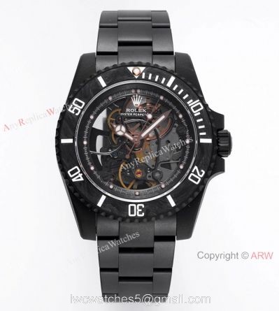 VR-Factory MAX 1-1 Best Edition Rolex Andrea Pirlo Skeleton Submariner Watch All Black 1