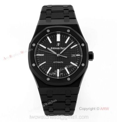 ZF Factory Audemars Piguet Royal Oak 41mm 15400 DLC Black Venom Swiss Replica Watches 1