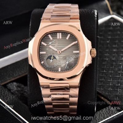 Patek Philippe Power Reserve Clone Watches Gray Gradient Dial Rose Gold 40mm 1