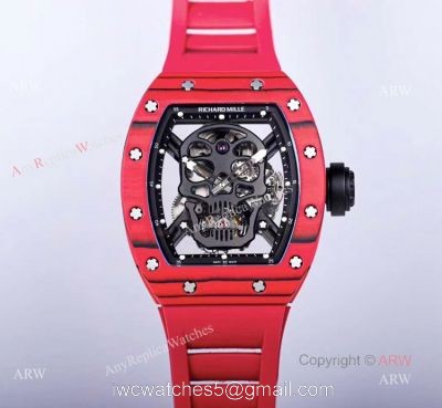 Red Skull Richard Mille Tourbillon RM 052 Knockoff Watch For Men 1