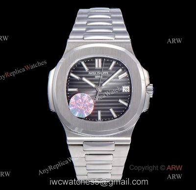 (GR) V2 Version Swiss Replica Patek Philippe Nautilus 5711 Stainless Steel Grey Dial Mens Watch 1