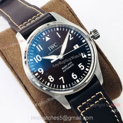 Swiss Replica IWC Pilots Mark XVIII ETA2892 Watch Chocolate Dial 1