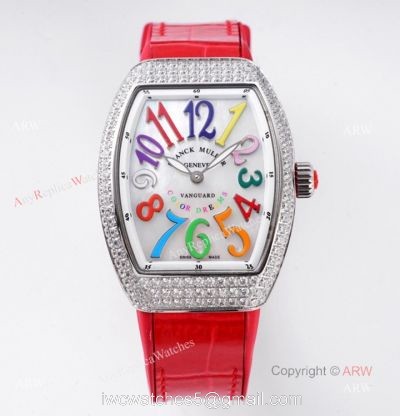 High Quality Replica Franck Muller Vanguard Color Dreams Women Watch With Diamonds 1