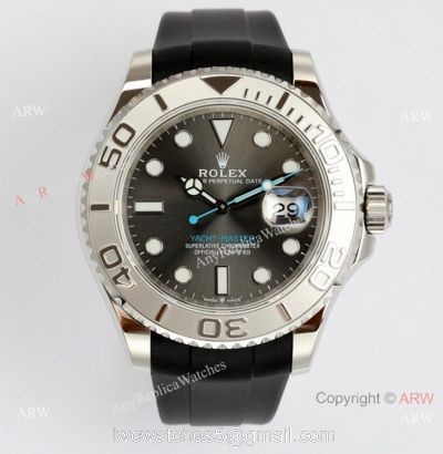 EW Factory Rolex Yacht-Master 40mm Rubber Strap Watch EW/Swiss 3235/904L 1