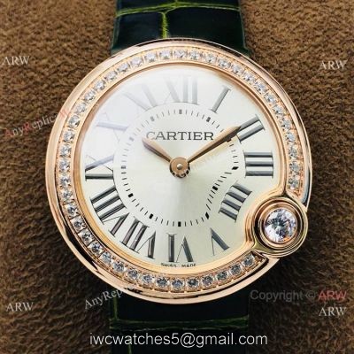 Swiss Copy Cartier Ballon Bleu De Lady Watch Rose Gold Diamond 1