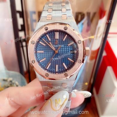New Replica Audemars Piguet Royal Oak 37mm Lady Watch 2-Tone Rose Gold 1