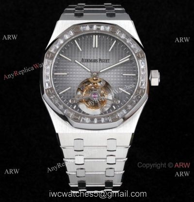 R8 Factory Audemars Piguet Royal Oak Tourbillon Cal.2924 Watch Diamond Bezel 41mm 1