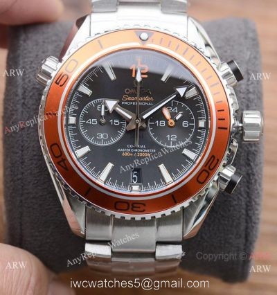 Best Copy Omega Planet Ocean 600m Chronograph Orange Bezel Watches 1