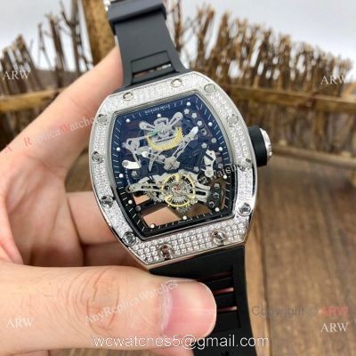 AAA Copy Richard Mille Bubba Watson RM38-01 Men Watch SS Diamond 1