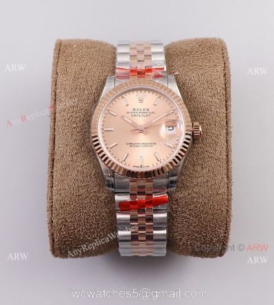(TW) Swiss Replica Rolex Jubilee Rose Gold Datejust Watch 31mm Unisex 1