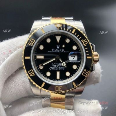 New Two Tone Rolex Submariner 41mm 2020 Replica Watches 904L Steel Swiss 3235 Movement 1