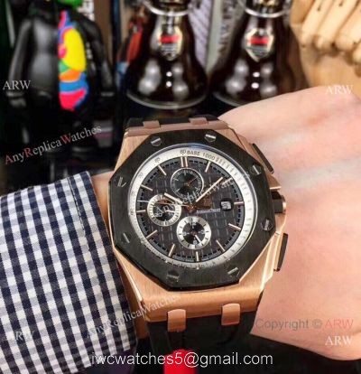 Clone Audemars Piguet Royal Oak offshore Automatic Watches Rose Gold 1