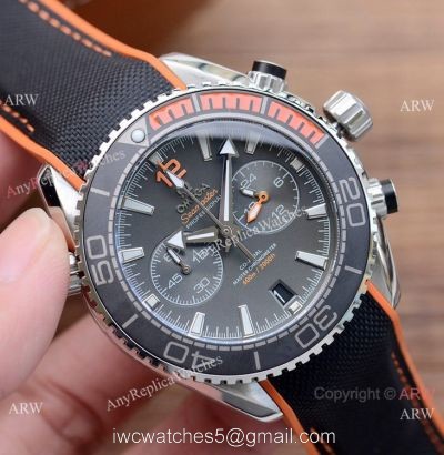 Best Copy Omega Planet Ocean 600m Chronograph Watches Gray Dial 1