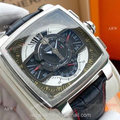 New Copy TAG Heuer Monaco Mikrograph Watch SS Black Dial 1