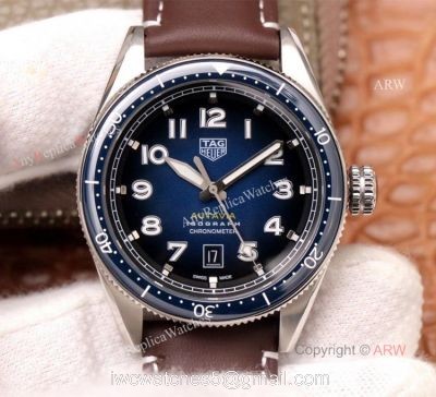Swiss Replica Tag Heuer Autavia Isograph Automatic Watch With Dark Blue Dial 1