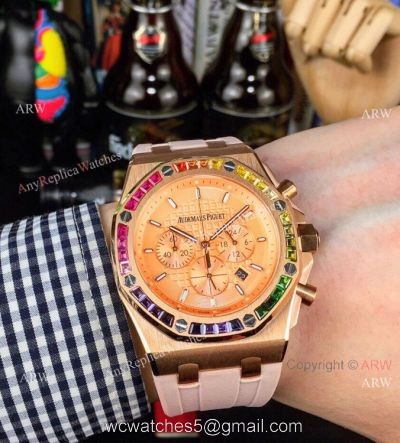 Best Copy Audemars Piguet Royal Oak Offshore 42mm Watches Rose Gold Dial 1