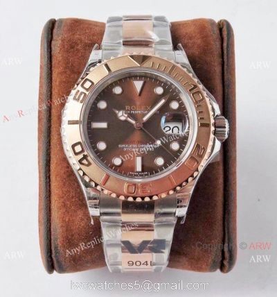 VR-Factory MAX Rolex Yachtmaster 1:1 18k Rose Gold Chocolate Dial Watch 40mm 1