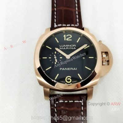 Clone Panerai Luminor Marina Automatic Rose Gold Mens Watch PAM393 1