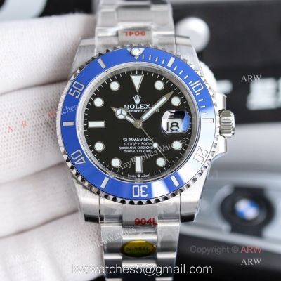 (V11) New Noob Rolex Submariner 2020 41mm Blue Bezel Replica Watch For Men 1