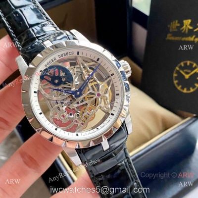 New Replica Roger Dubuis Excalibur 46 Hollow Watch White Inner 1